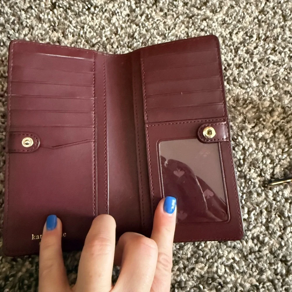 Kate Spade Crossbody Bag in Gray and Burgundy - Picture 5 of 5